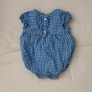 Janie and Jack Blue Gingham Bodysuit